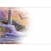 STEVE SUNDRAM GREETING CARD Lighthouse Rainbow